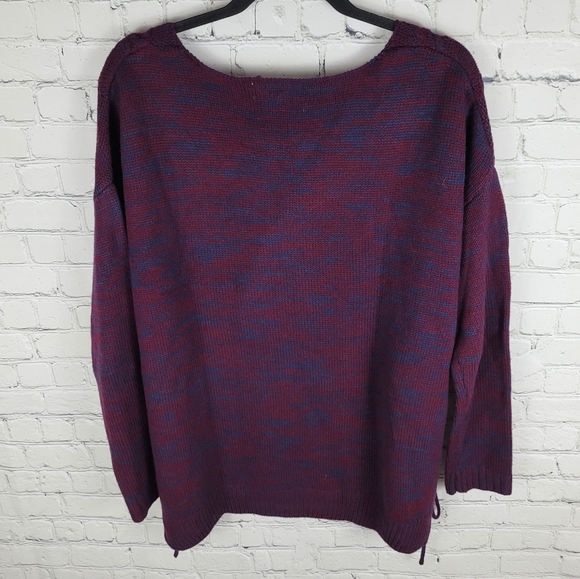 CLOUD CHASER | side laceup long sleeve knit sweater - Picture 3 of 8